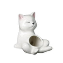 DecorBites™ Cartoon Kitten Ceramic Flowerpot Succulent Cat Plant Pot Garden Decor by Decorbites