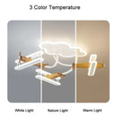 GobekUsa Cartoon Plane Chandelier Light Kids Room Ceiling Lamp Remote Control