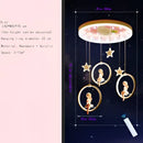 GobekUsa Cartoon Princess Chandelier: Modern Kids Room Decor