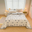 GobekUsa Cartoon Print Three-Layer Velvet Blanket for Cozy Winter Bedding