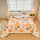 GobekUsa Cartoon Print Three-Layer Velvet Blanket for Cozy Winter Bedding