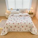 GobekUsa Cartoon Print Three-Layer Velvet Blanket for Cozy Winter Bedding