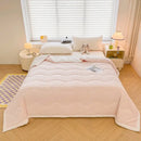 GobekUsa Cartoon Print Three-Layer Velvet Blanket for Cozy Winter Bedding