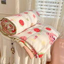 GobekUsa Cartoon Summer Blanket, Pure Cotton Soybean Fiber, Student Single Double Bed