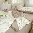 GobekUsa Cartoon Summer Blanket, Pure Cotton Soybean Fiber, Student Single Double Bed