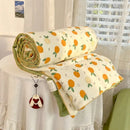 GobekUsa Cartoon Summer Blanket, Pure Cotton Soybean Fiber, Student Single Double Bed