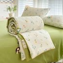 GobekUsa Cartoon Summer Blanket, Pure Cotton Soybean Fiber, Student Single Double Bed