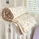 GobekUsa Cartoon Summer Blanket, Pure Cotton Soybean Fiber, Student Single Double Bed