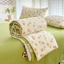 GobekUsa Cartoon Summer Blanket, Pure Cotton Soybean Fiber, Student Single Double Bed
