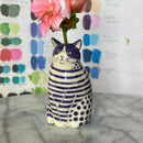 GobekUsa Cat Polka Dot Resin Flower Bud Vase