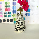 GobekUsa Cat Polka Dot Resin Flower Bud Vase