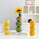 GobekUsa Ceramic Fruit Vase for Home and Office