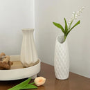 GobekUsa Ceramic-Look Plastic Flower Pots for Home and Garden