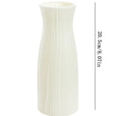 GobekUsa Ceramic-Look Plastic Flower Pots for Home and Garden