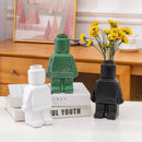 GobekUsa Ceramic Robot Vase - Nordic Style Home Decor