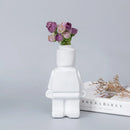 GobekUsa Ceramic Robot Vase - Nordic Style Home Decor