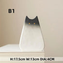 GobekUsa Charming Cat-Inspired Ceramic Vase