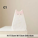 GobekUsa Charming Cat-Inspired Ceramic Vase