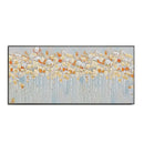 Modern pink cherry blossom canvas art living room framed painting by Decorbites