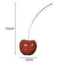 GobekUsa Cherry Fruit Sculpture Resin Desk Ornament Modern Home Decoration