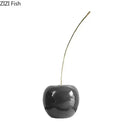 GobekUsa Cherry Fruit Sculpture Resin Desk Ornament Modern Home Decoration