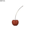 GobekUsa Cherry Fruit Sculpture Resin Desk Ornament Modern Home Decoration