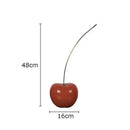 GobekUsa Cherry Fruit Sculpture Resin Desk Ornament Modern Home Decoration