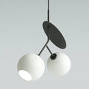 GobekUsa Cherry Glass Pendant Lights: Nordic Red/White Lamp for Home Decor & Lighting