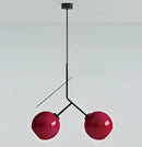 GobekUsa Cherry Glass Pendant Lights: Nordic Red/White Lamp for Home Decor & Lighting