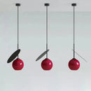GobekUsa Cherry Glass Pendant Lights: Nordic Red/White Lamp for Home Decor & Lighting