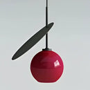 GobekUsa Cherry Glass Pendant Lights: Nordic Red/White Lamp for Home Decor & Lighting