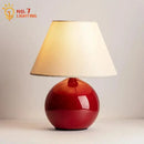 GobekUsa Chestnut Glass Table Lamp LED E27 Desk Light for Bedroom Living Room