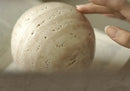 GobekUsa Chestnut Stone Wabi Sabi Wind Round Ball Geometric Rock Ornament Figurines