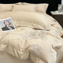 GobekUsa Chic Embroidered Cotton Bedding Set for Luxurious Home Décor
