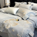 GobekUsa Chic Embroidered Cotton Bedding Set for Luxurious Home Décor
