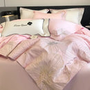 GobekUsa Chic Embroidered Cotton Bedding Set for Luxurious Home Décor