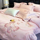 GobekUsa Chic Embroidered Cotton Bedding Set for Luxurious Home Décor