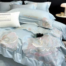 GobekUsa Chic Embroidered Cotton Bedding Set for Luxurious Home Décor