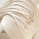 GobekUsa Chic Flowers Embroidery Bedding Set, 100% Cotton, 400TC