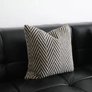 Chic pillow cover set black & white knit living room decor by Decorbites