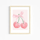 Chic pink watercolor wall art set girls bedroom decor by Decorbites