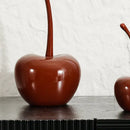 GobekUsa Chic Red Cherries Resin Ornaments for Home Decor and Table Accessories