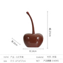 GobekUsa Chic Red Cherries Resin Ornaments for Home Decor and Table Accessories