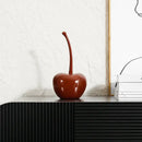 GobekUsa Chic Red Cherries Resin Ornaments for Home Decor and Table Accessories