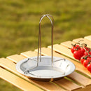 Stainless steel chicken roaster rack and bowl set kitchen bbq stand by Decorbites