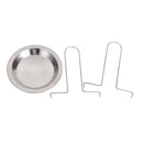 Stainless steel chicken roaster rack and bowl set kitchen bbq stand by Decorbites