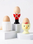 British soldier red & black ceramic egg cup holder kitchen tableware by Decorbites