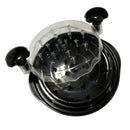 Black and clear chicken shredder kitchen tool with ergonomic handle by Decorbites
