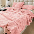 GobekUsa Chiffon Butterfly Jacquard Throw Blanket, Soft & Cozy Shawl for Couch/Bed