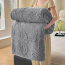 GobekUsa Chiffon Butterfly Jacquard Throw Blanket, Soft & Cozy Shawl for Couch/Bed